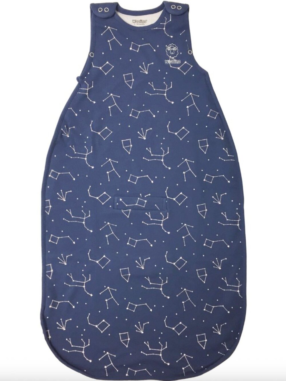 Woolino 4 Season Ultimate Baby Sleep Bag Merino Wool Organic Cotton Night Sky